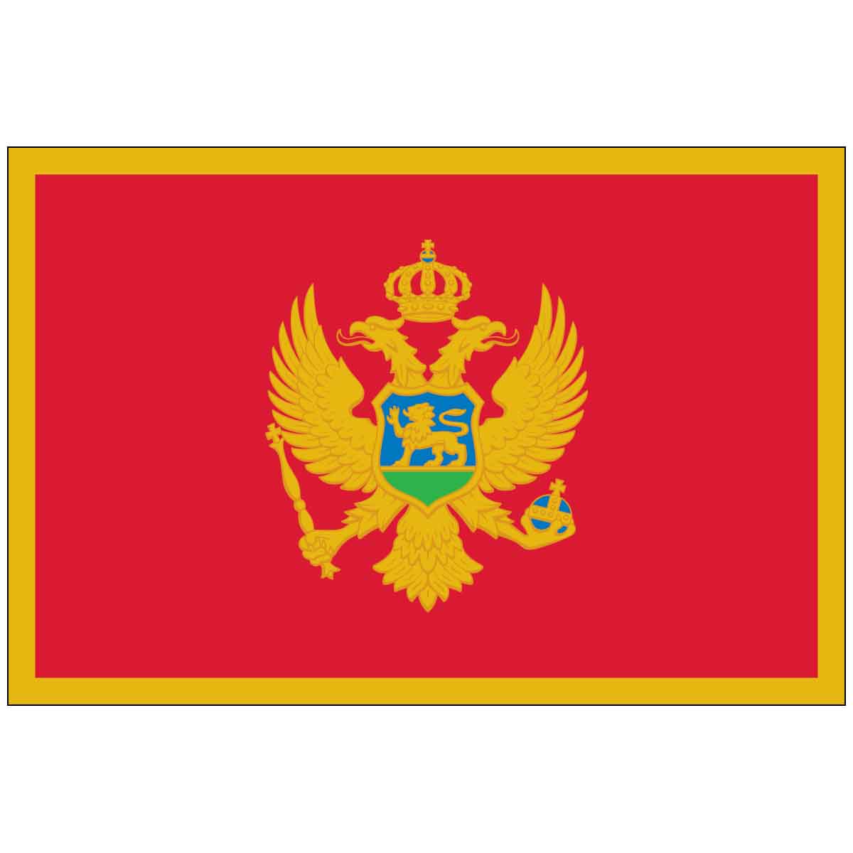 Montenegro (UN) World Flag