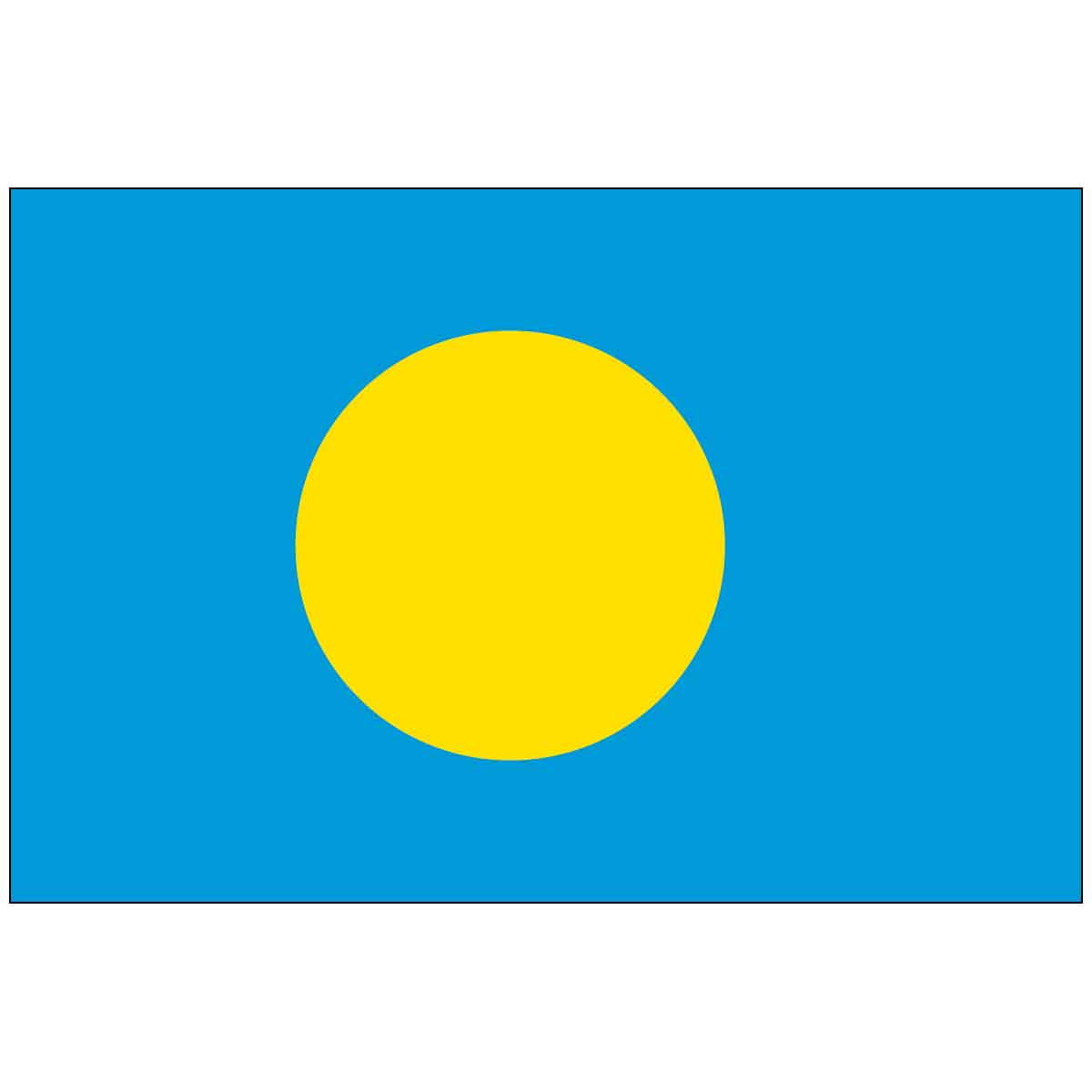 Palau (UN) World Flag