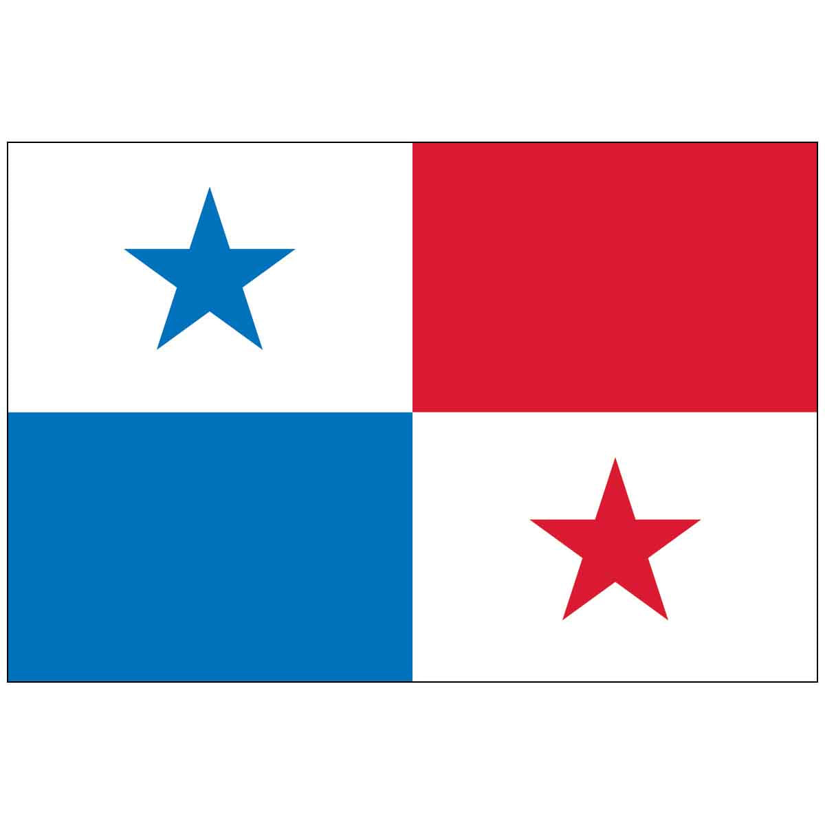 3' x 5' Panama (UN/OAS) World Flag - e-poly