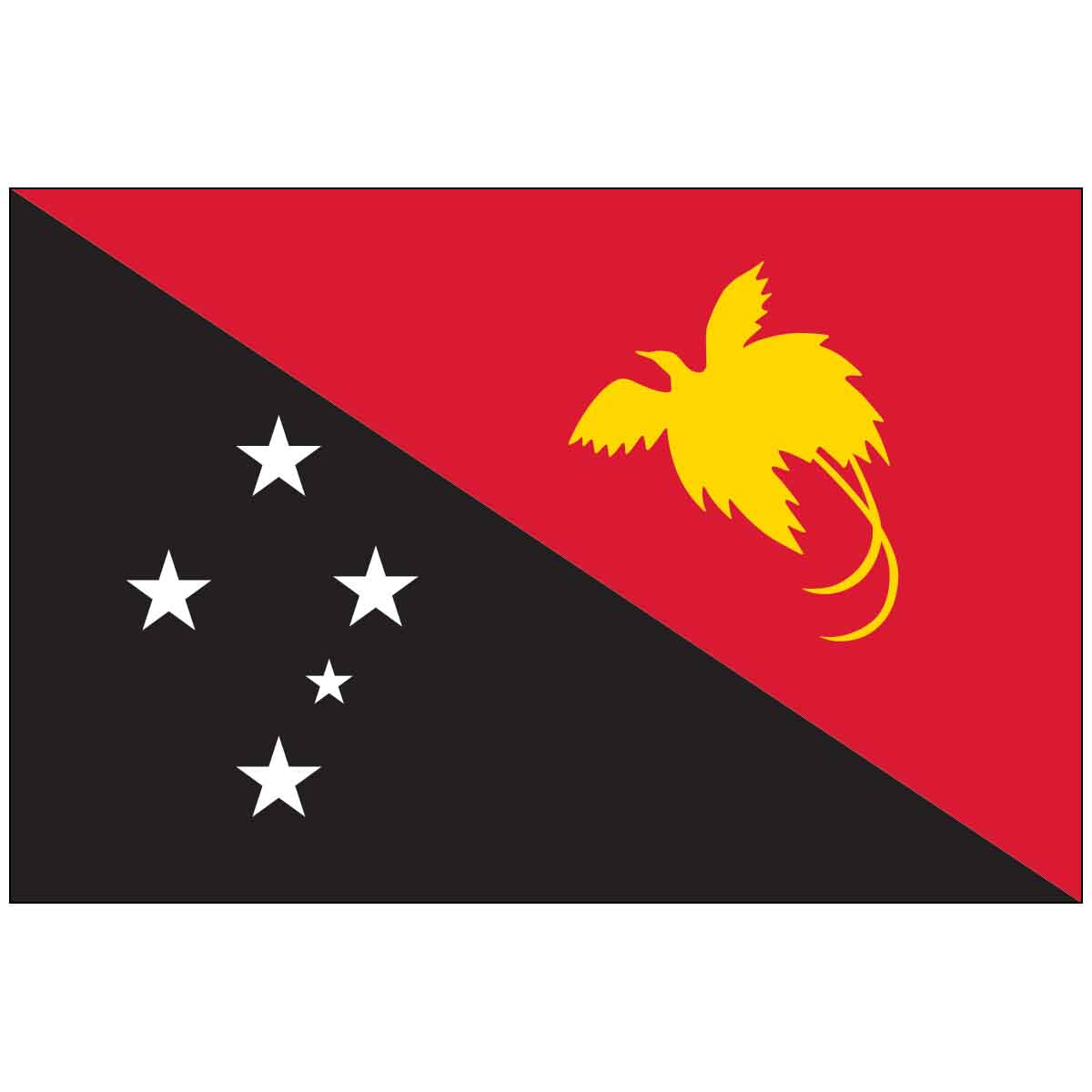Papua New Guinea (UN) World Flag