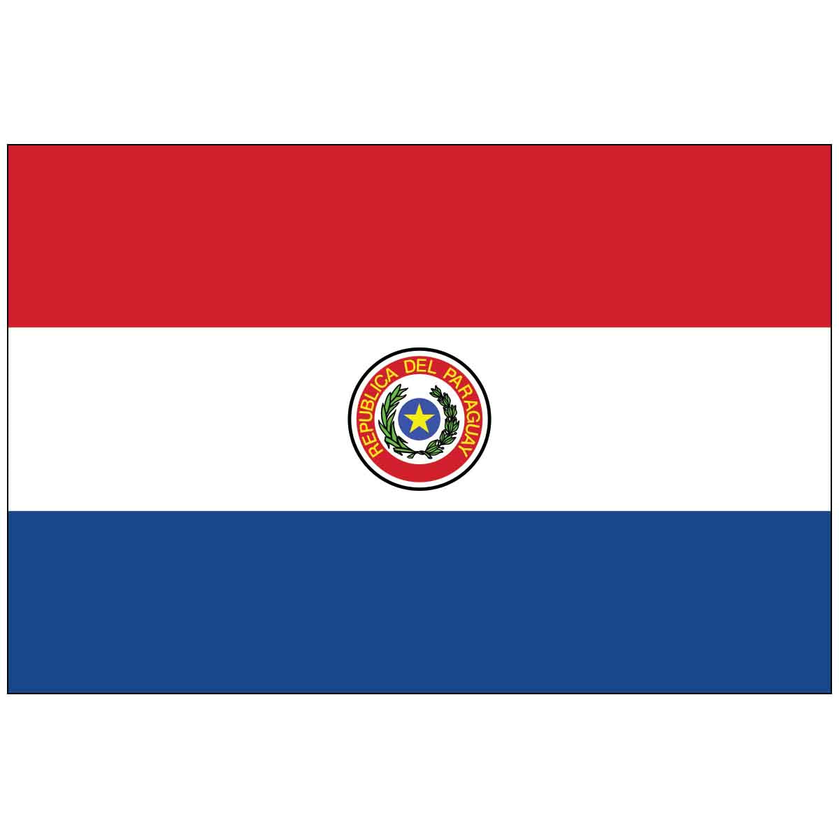 Paraguay (UN/OAS) World Flag