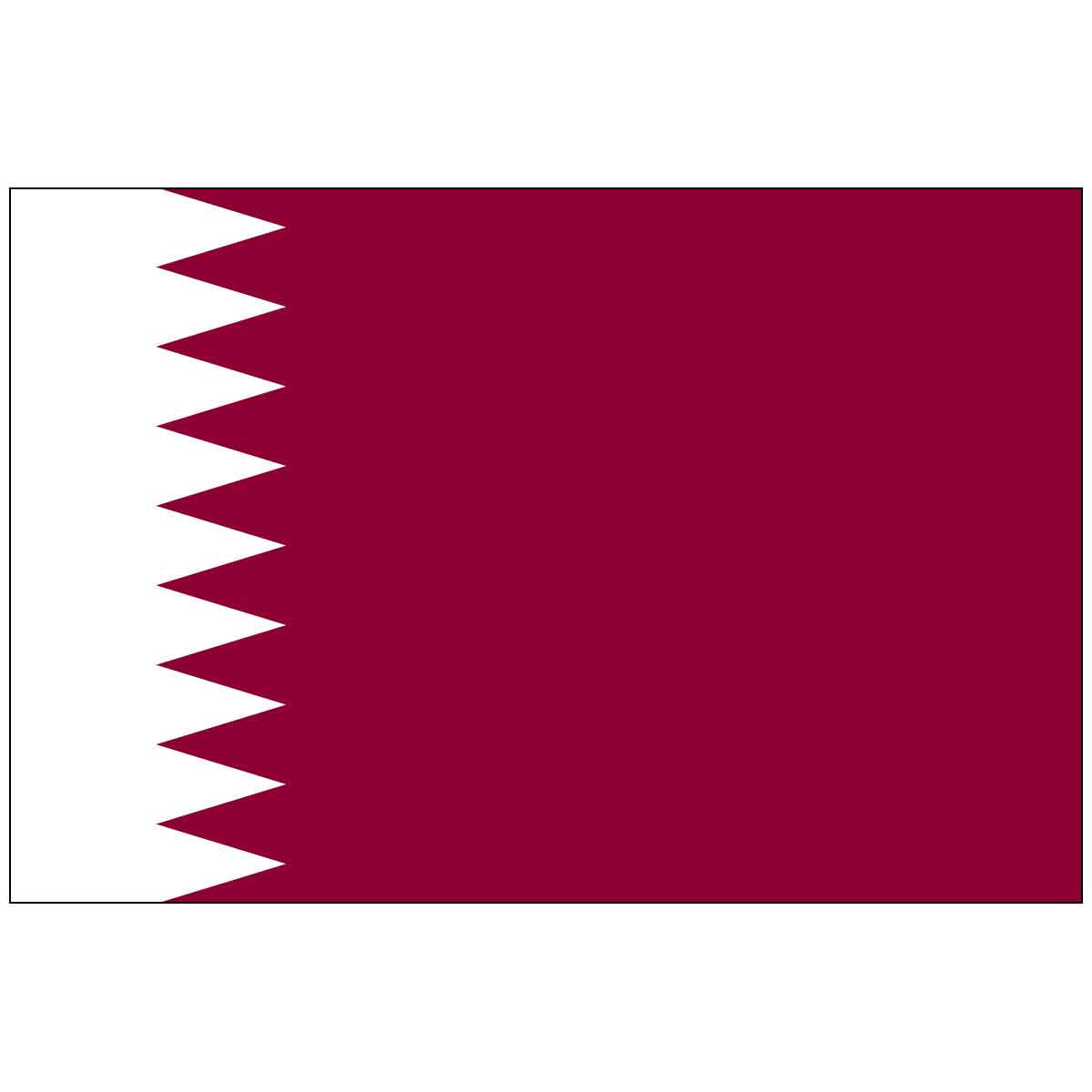 Qatar (UN) World Flag