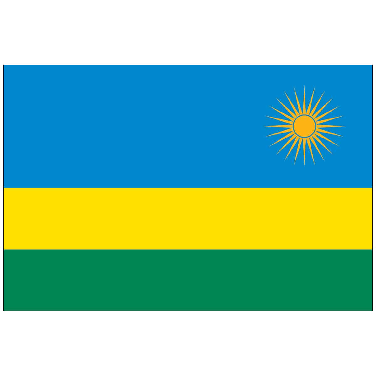 Rwanda (UN) World Flag