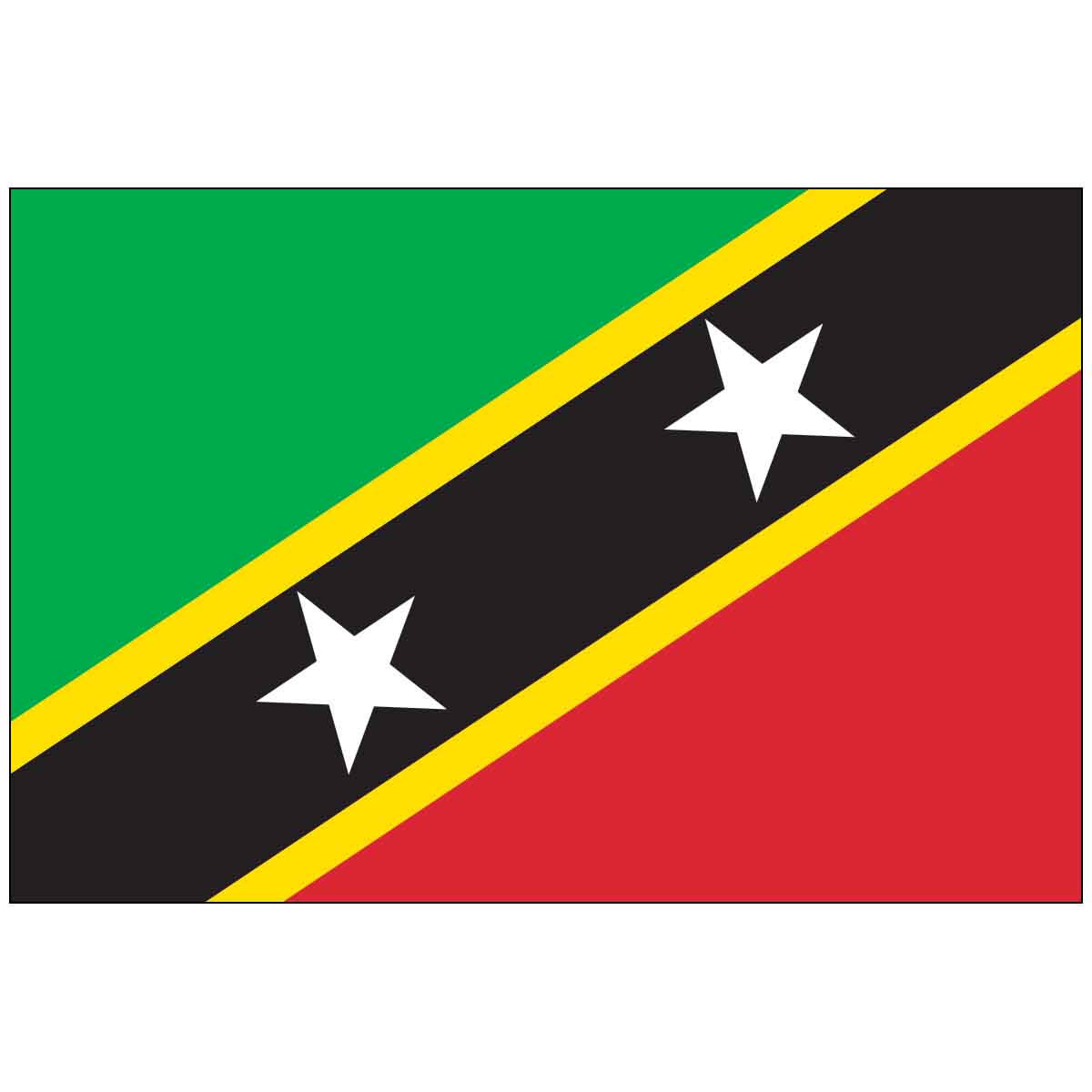 St. Chris-Nevis (UN/OAS) World Flag