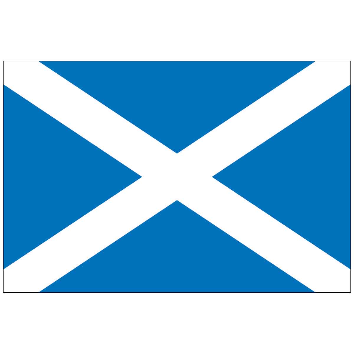 Scotland with Cross World Flag
