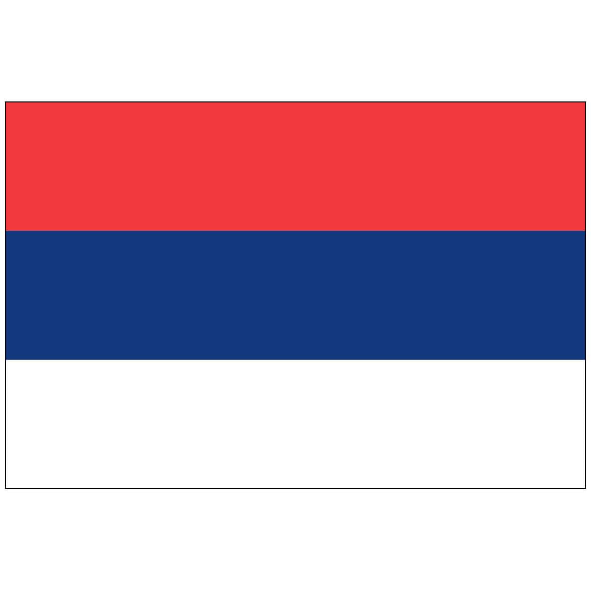 Serbia (UN) World Flag - no Seal