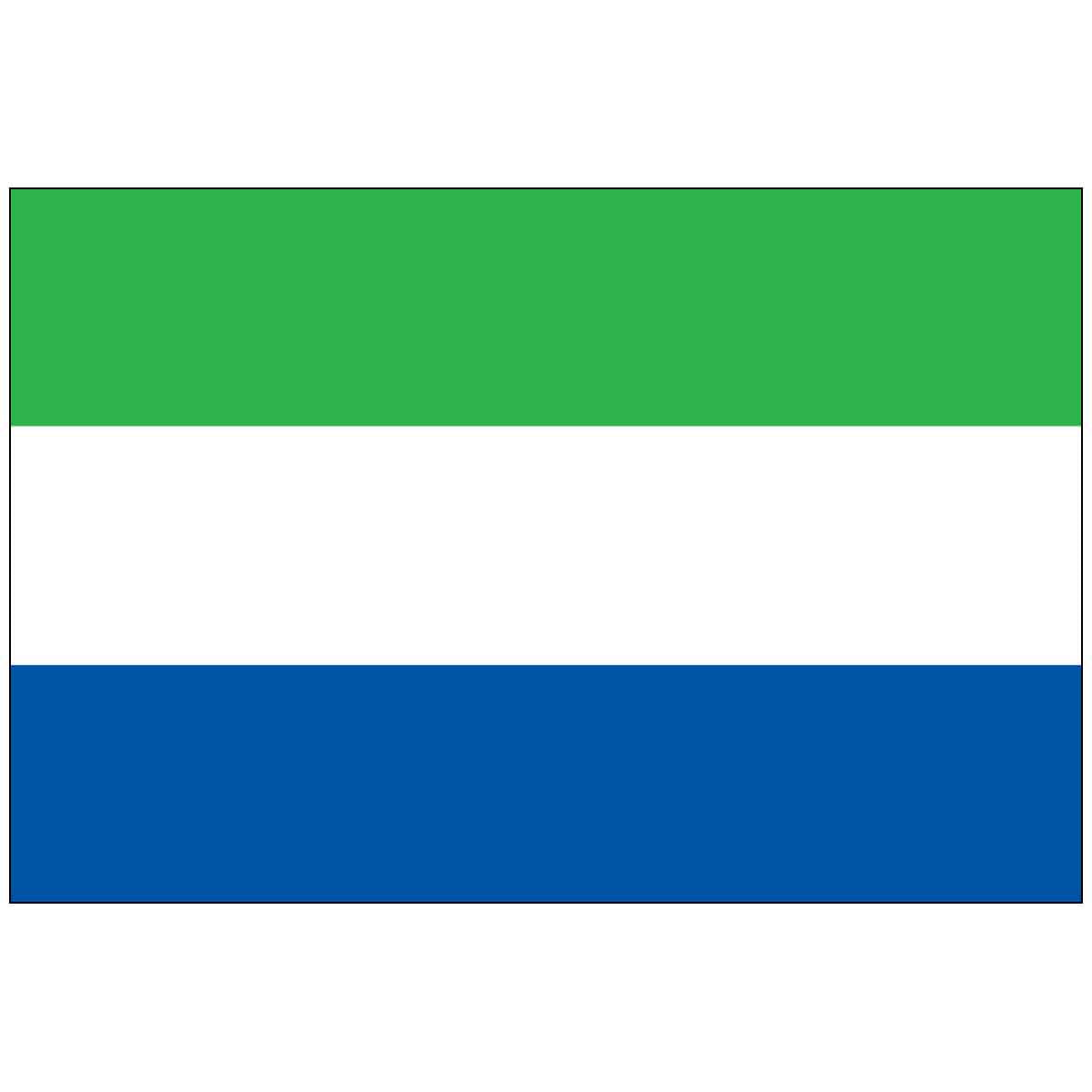 Sierra Leone (UN) World Flag