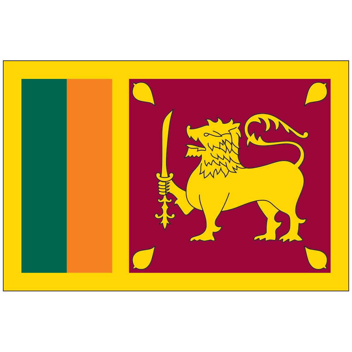 Sri Lanka (UN) World Flag