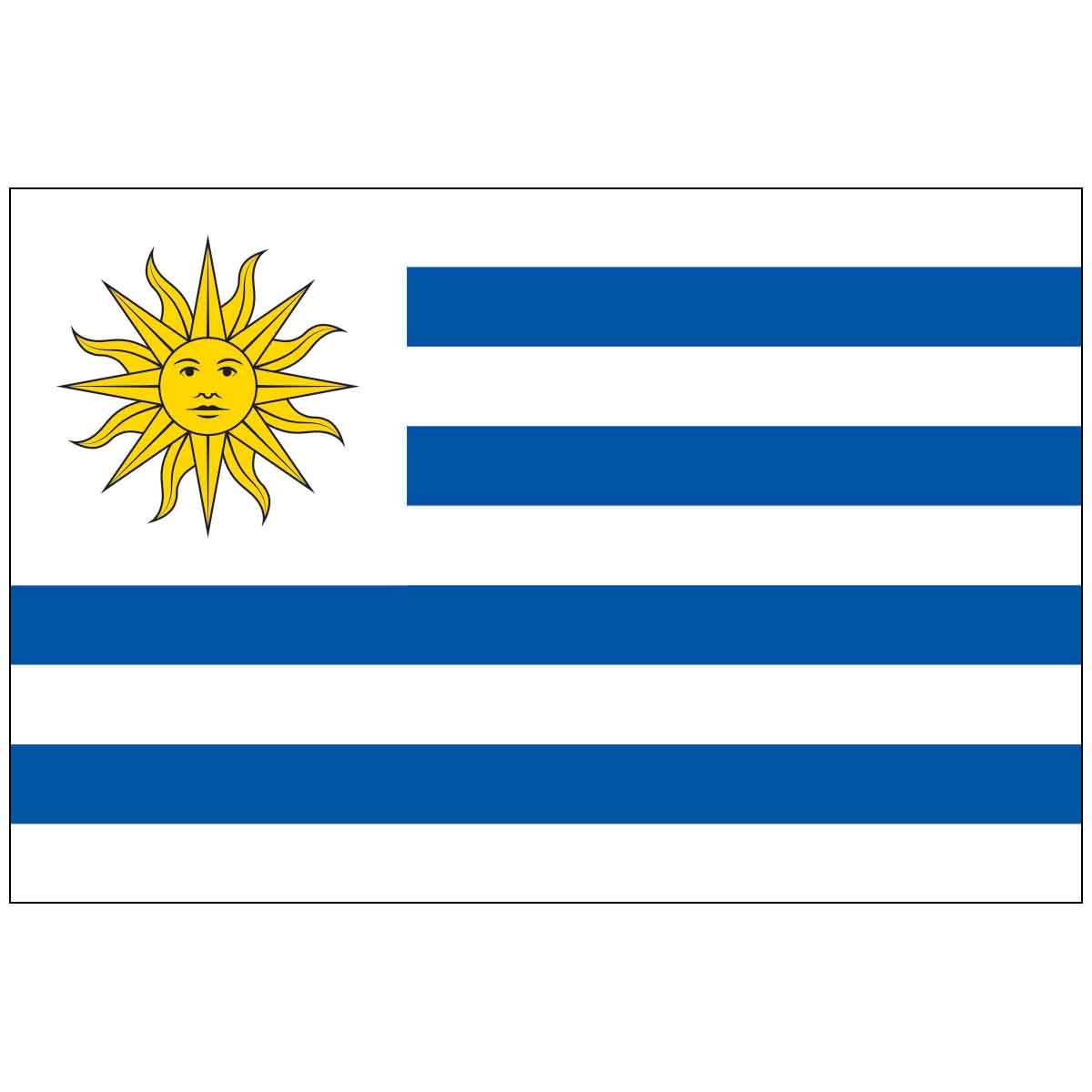 Uruguay (UN/OAS) World Flag