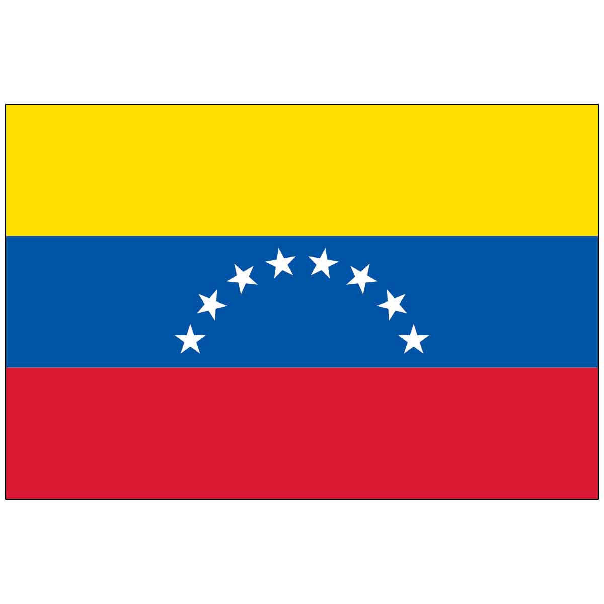 Venezuela (no Seal) World Flag