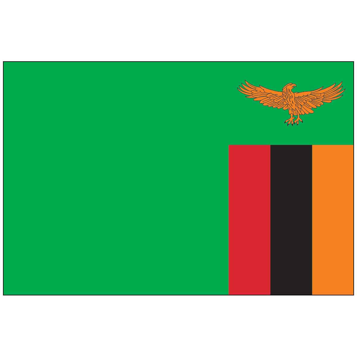 Zambia (UN) World Flag