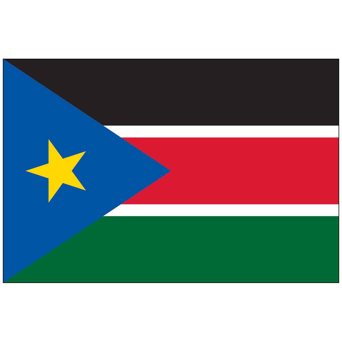 South Sudan (UN) World Flag