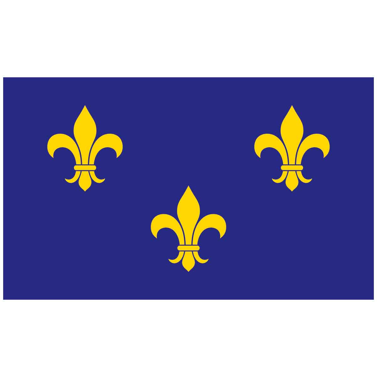 Fleur-De-Lis (Blue-3) Outdoor Flag