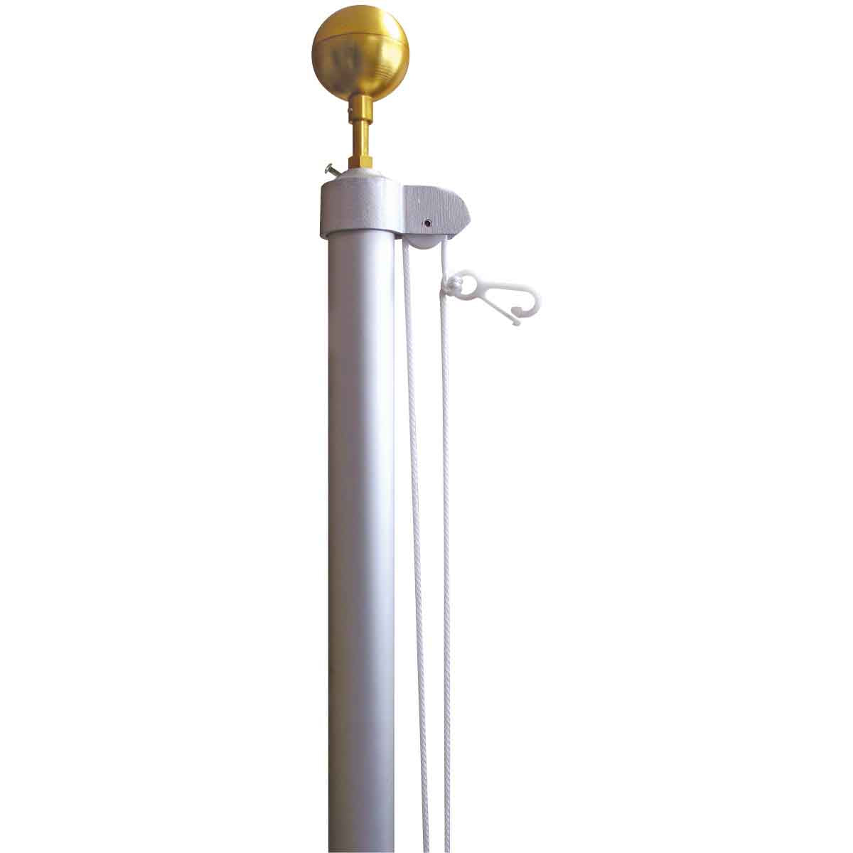 10' Homesteader Vertical Wall Mounted Flagpole Complete Sets