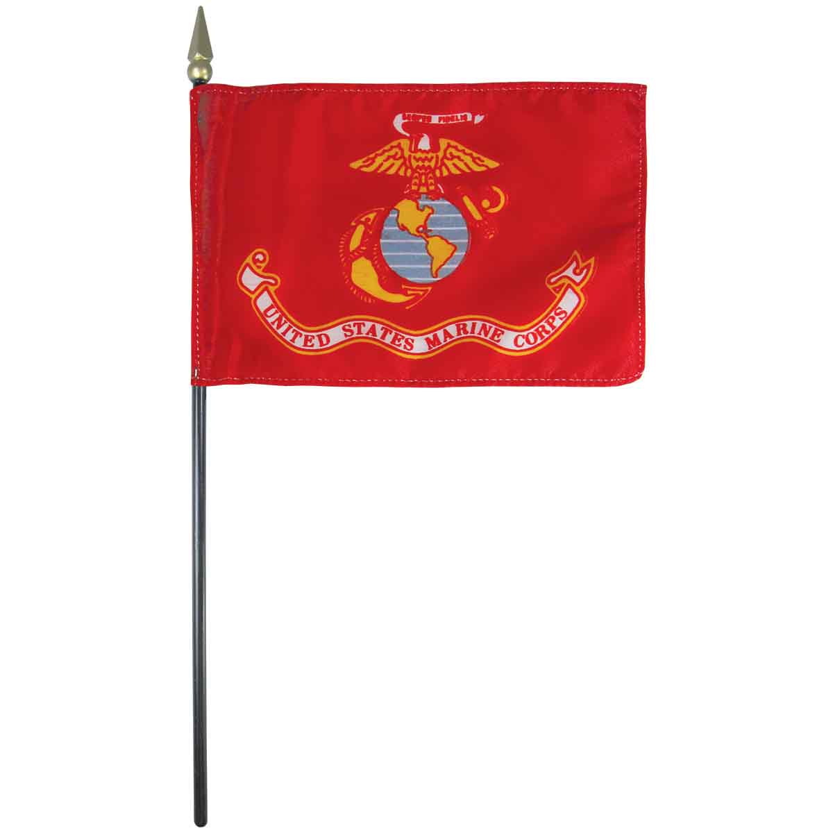 4" x 6" Mounted Marine Corps Flag