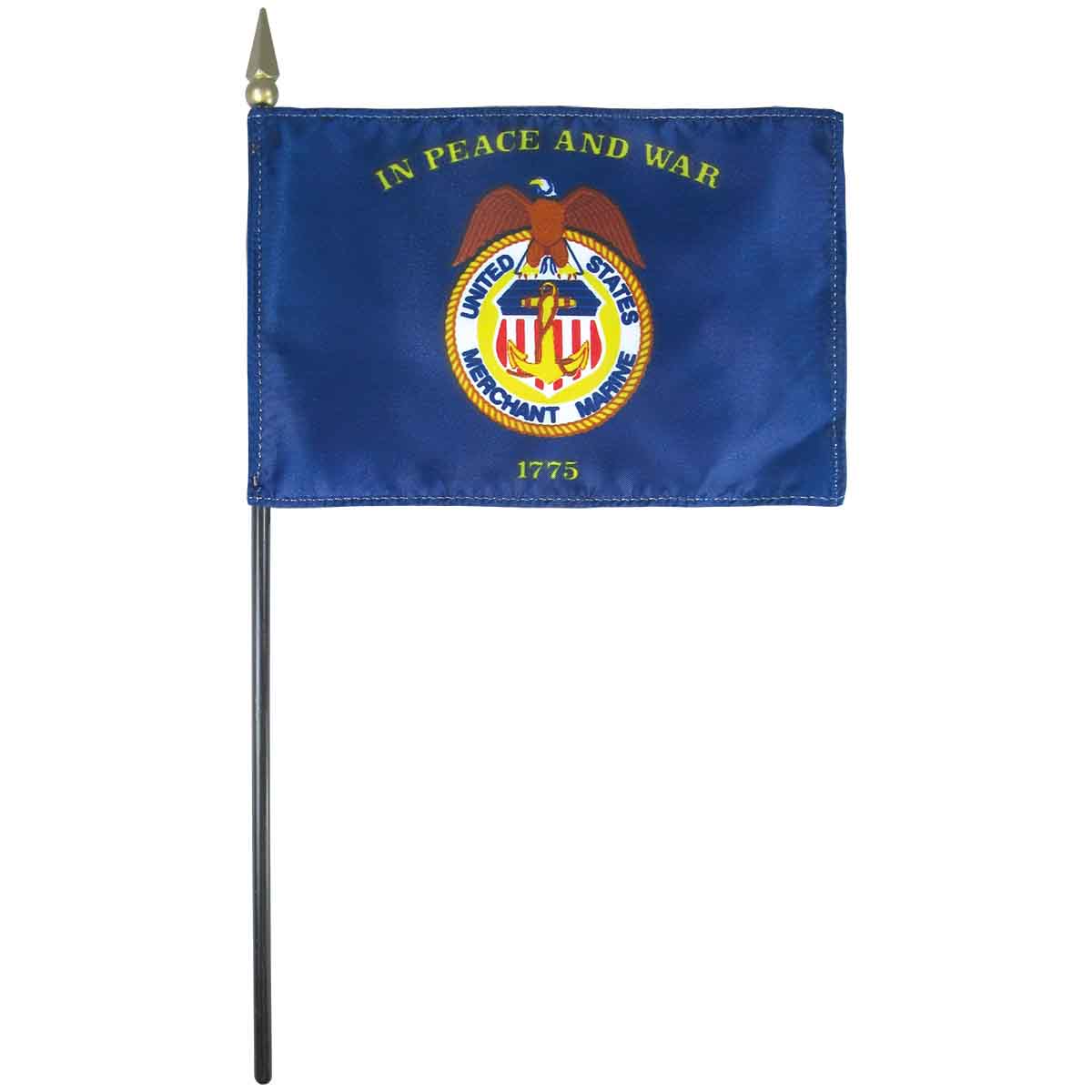Mounted Merchant Marine Flag-E-Gloss
