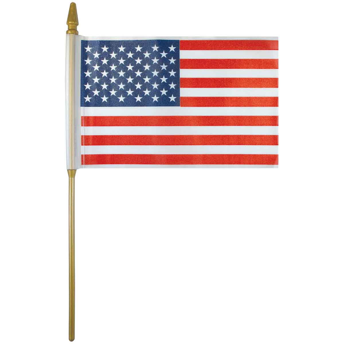 Plastic US Mounted Flags